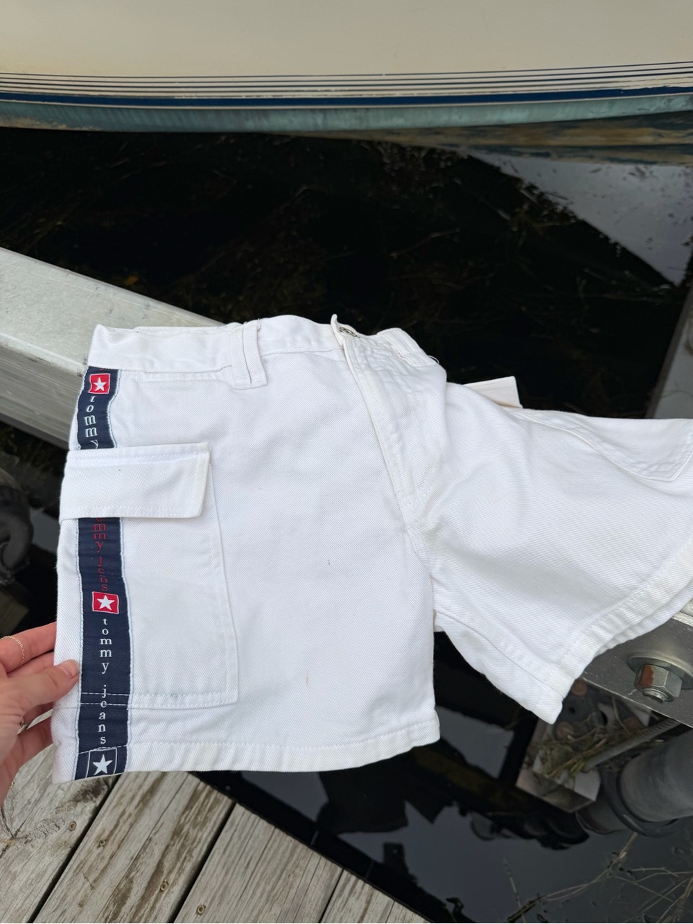 Tommy Hilfiger Women’s White Cargo Shorts